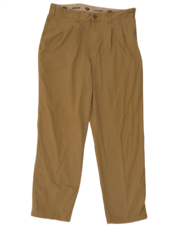 Pantaloni Chino Da Uomo Dockers W34 L30 Cachi
