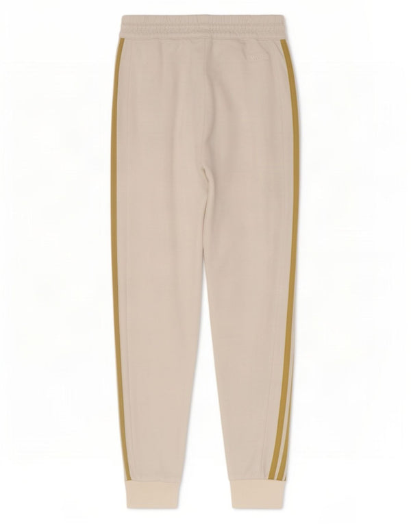 Adidas Mens Graphic Tracksuit Trousers Joggers XS Off White Polyester
