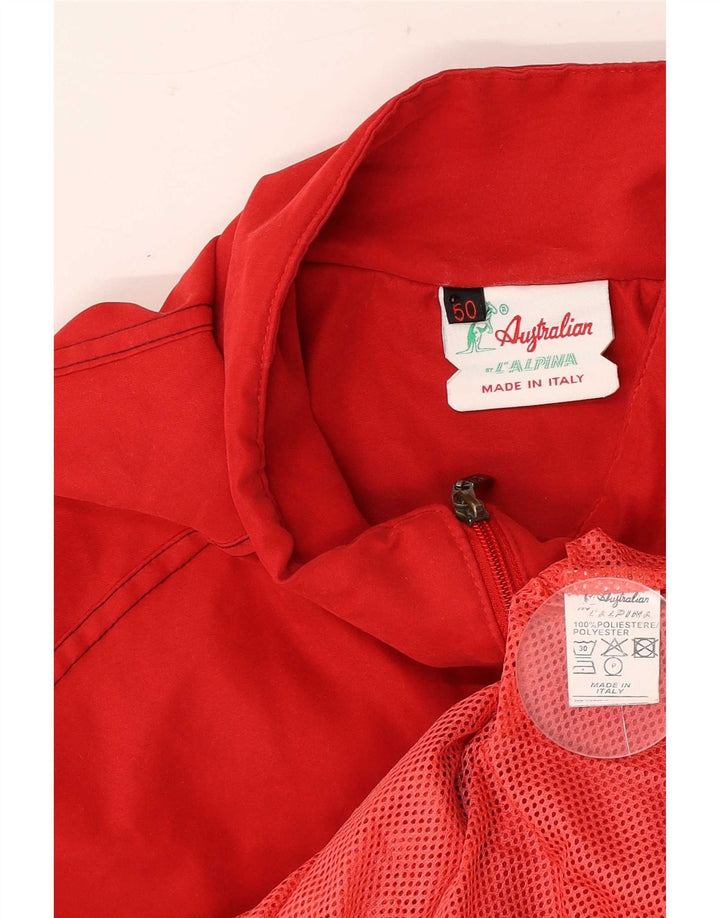 Giacca da tuta da uomo AUSTRALIAN L'ALPINA IT 50 Medium Rosso Poliestere