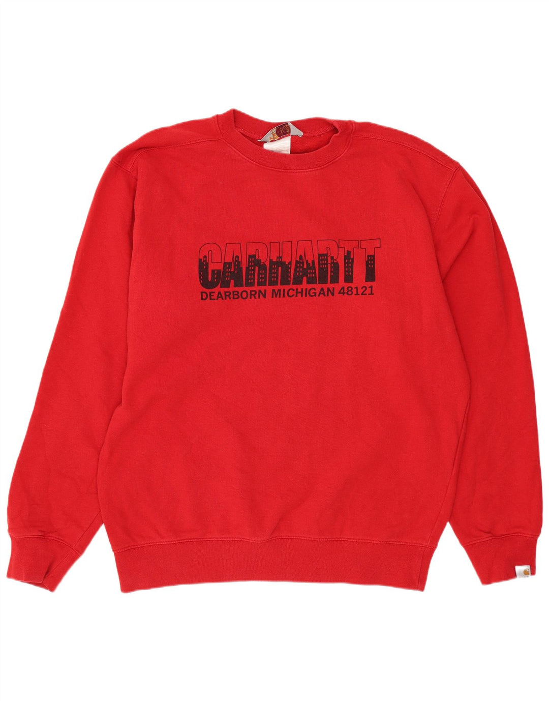 CARHARTT Felpa grafica da uomo Maglione grande cotone rosso