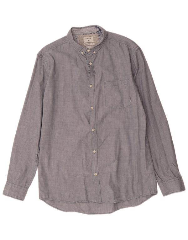 Camicia Quiksilver da uomo Modern Fit in cotone blu medio