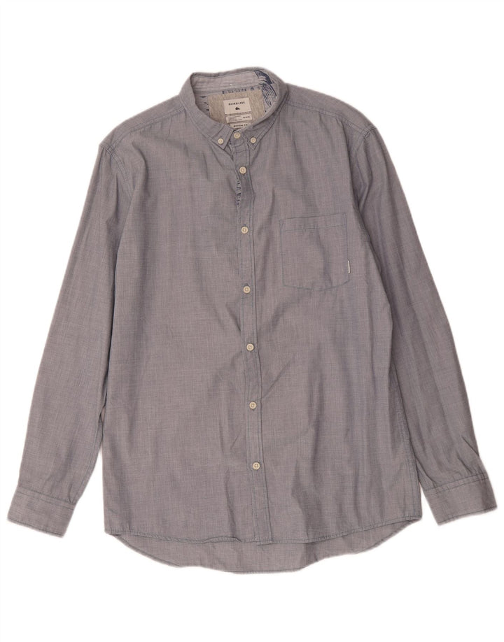 Camicia Quiksilver da uomo Modern Fit in cotone blu medio