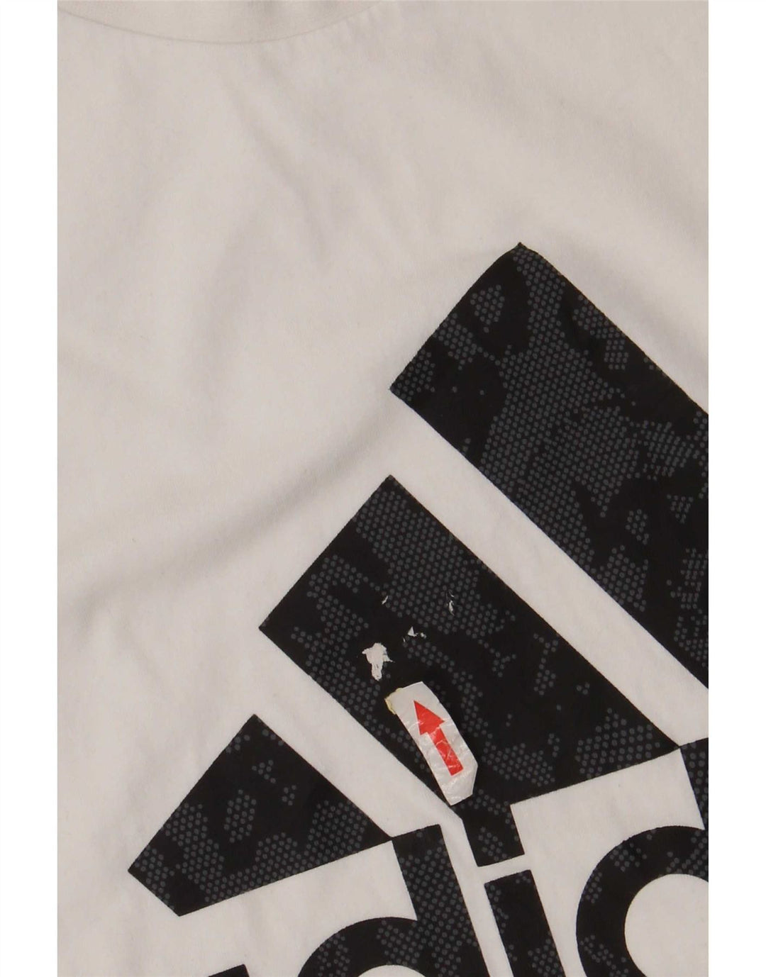 T-shirt grafica da uomo Adidas Top grande in cotone bianco