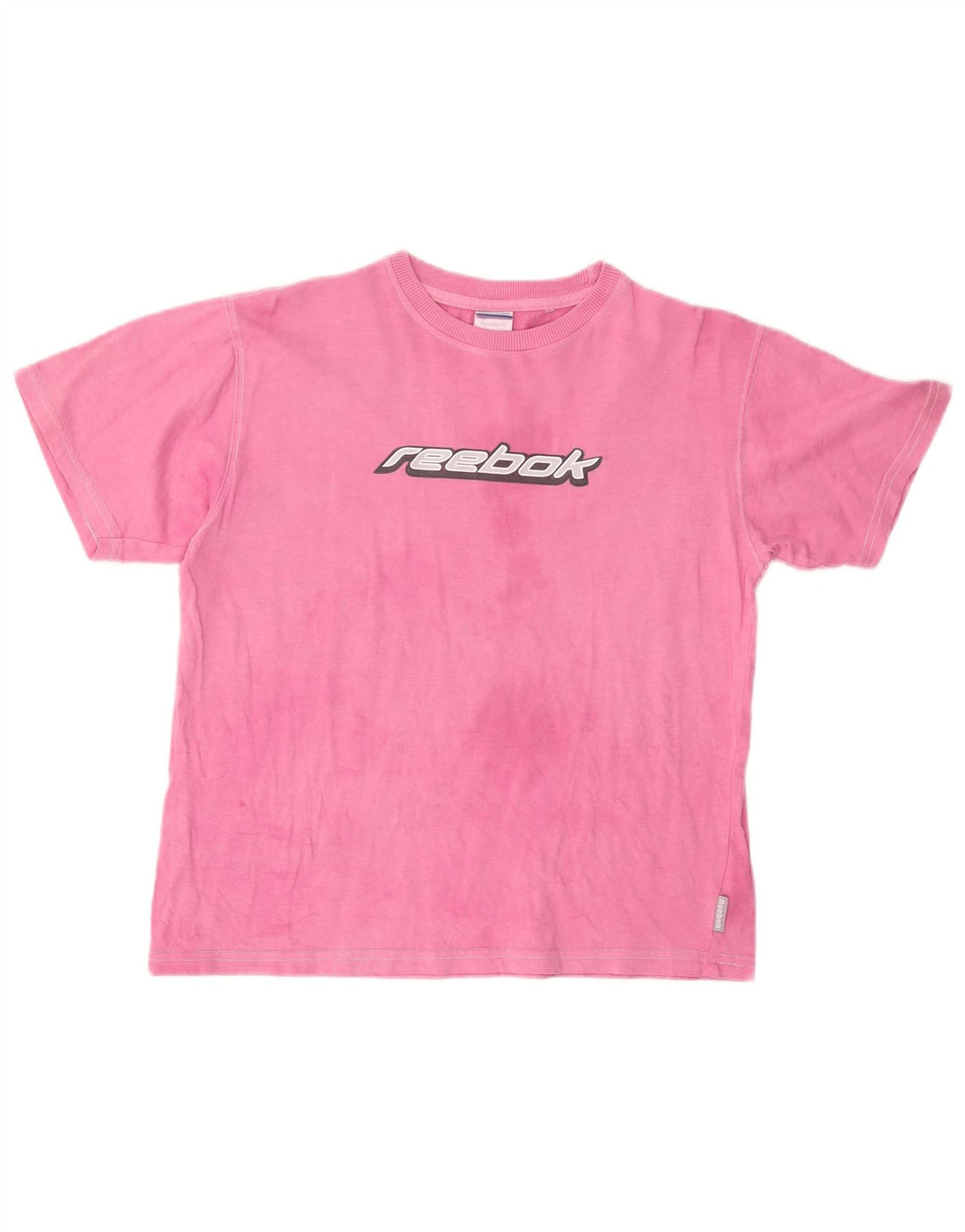 T-shirt grafica da donna REEBOK Top UK 18 XL cotone rosa