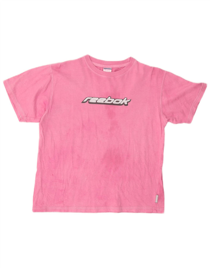 T-shirt grafica da donna REEBOK Top UK 18 XL cotone rosa