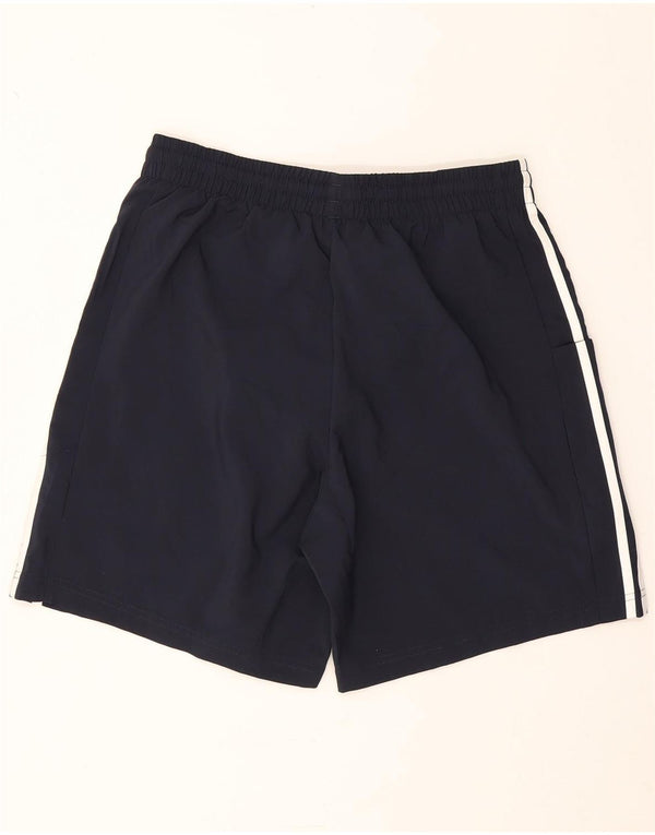Pantaloncini sportivi da uomo Adidas medi in poliestere blu navy