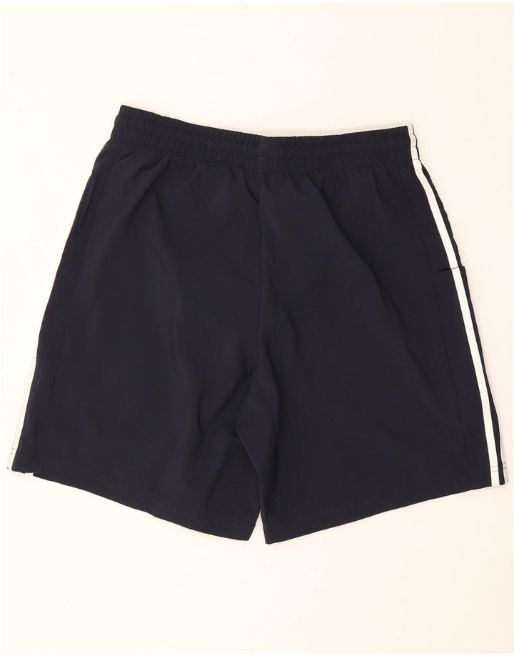 Pantaloncini sportivi da uomo Adidas medi in poliestere blu navy