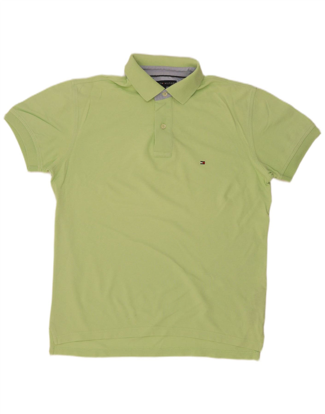 Polo da uomo Tommy Hilfiger in cotone verde medio