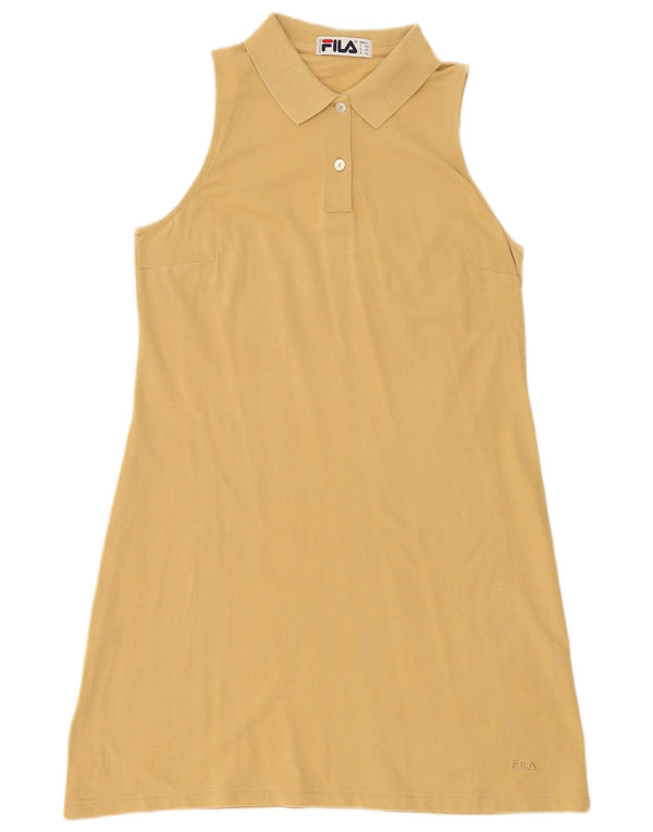 Abito polo senza maniche da donna Fila UK 18 XL Giallo