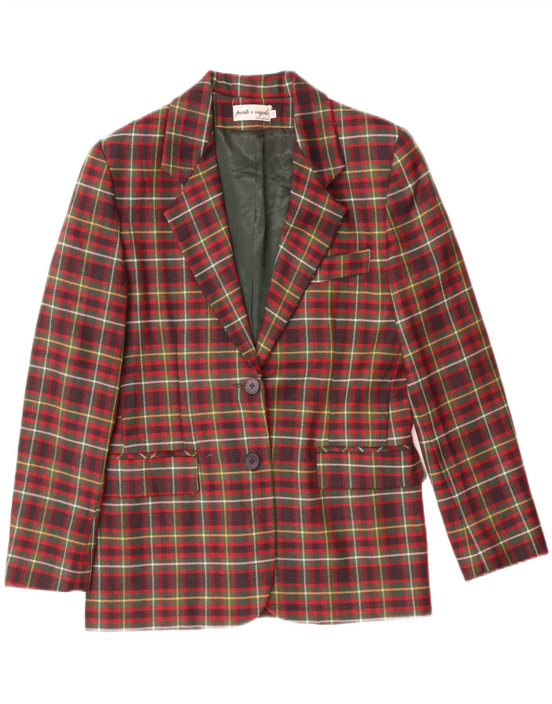 Giacca Blazer Donna Punto e Virgola IT 42 Medium Multicolore Check