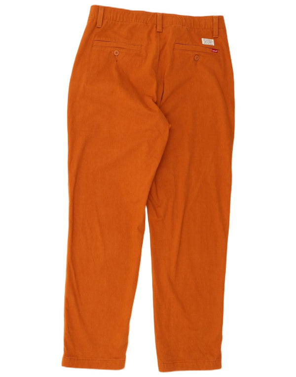 Pantaloni chino affusolati da uomo Levi's medi W32 L31 cotone arancione