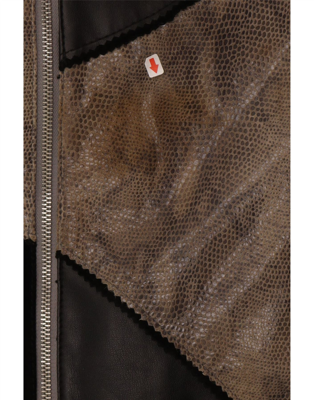 Giacca in pelle da donna Linea EU 46/48 2XL Pelle color block nera