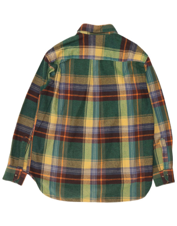 Camicia da uomo in flanella Brandi, cotone scozzese grande verde