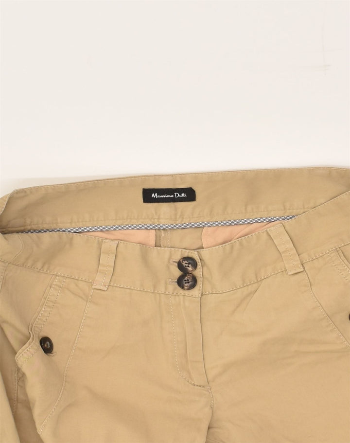MASSIMO DUTTI Womens Slim Chino Trousers EU 40 Medium W30 L29 Beige Cotton | Vintage Massimo Dutti | Thrift | Second-Hand Massimo Dutti | Used Clothing | Messina Hembry 