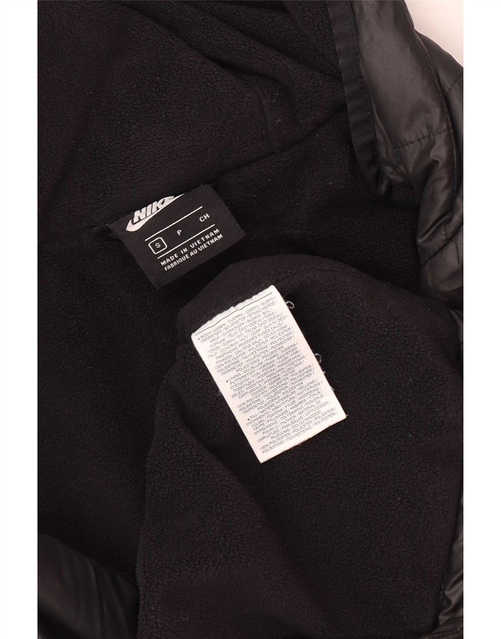 Giacca imbottita con cappuccio Nike da uomo UK 36 Small Nero Poliestere