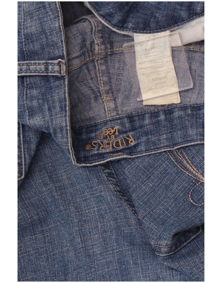 Pantaloncini di jeans da donna LEE Riders US 24 4XL W44 Cotone blu