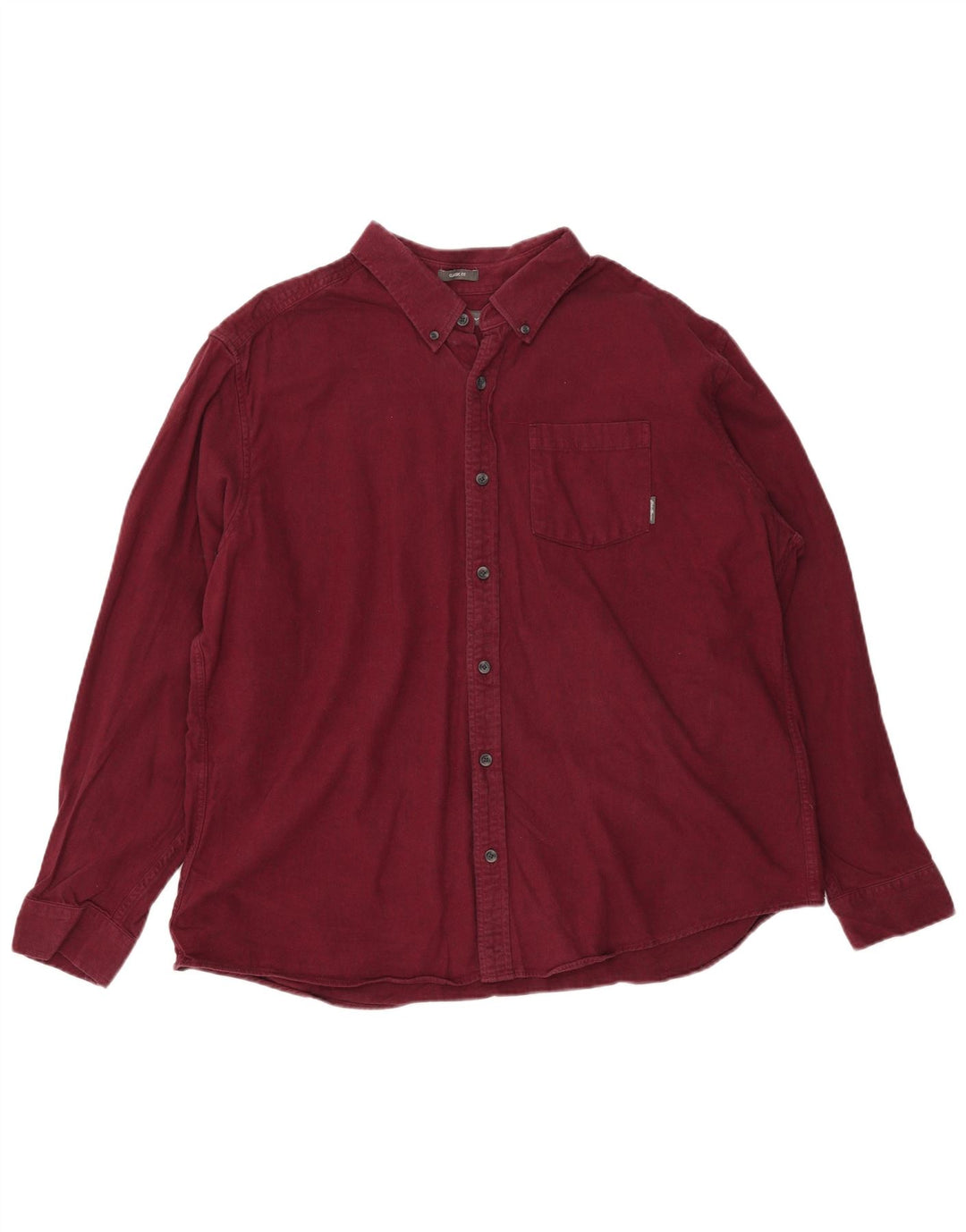 EDDIE BAUER Camicia da uomo in flanella vestibilità classica 2XL cotone bordeaux