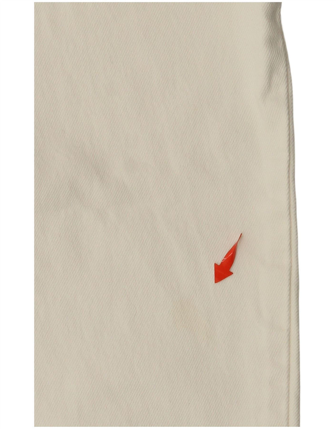 Jeans da donna a vita alta STEFANEL IT 44 medio W24 L27 cotone bianco sporco