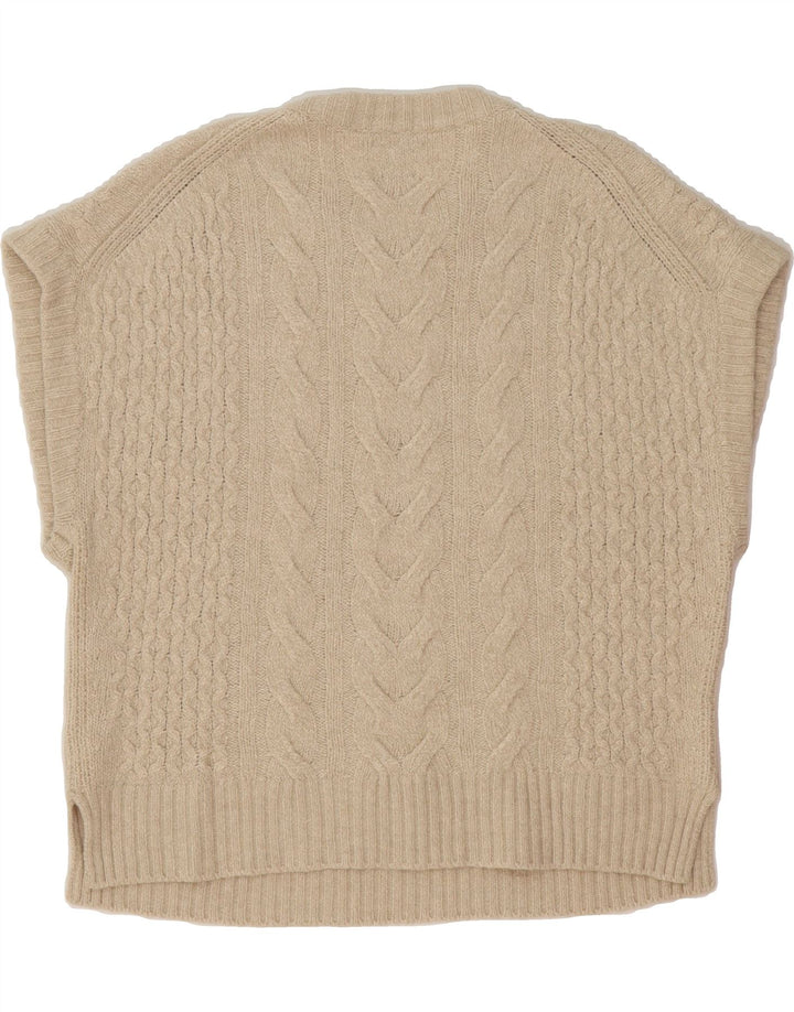 MASSIMO DUTTI Womens Crew Neck Jumper Sweater UK 14 Medium Grey Vintage Massimo Dutti and Second-Hand Massimo Dutti from Messina Hembry 