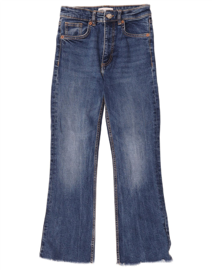Jeans Bootcut da donna Zara EU 34 2XS W24 L25 Blu