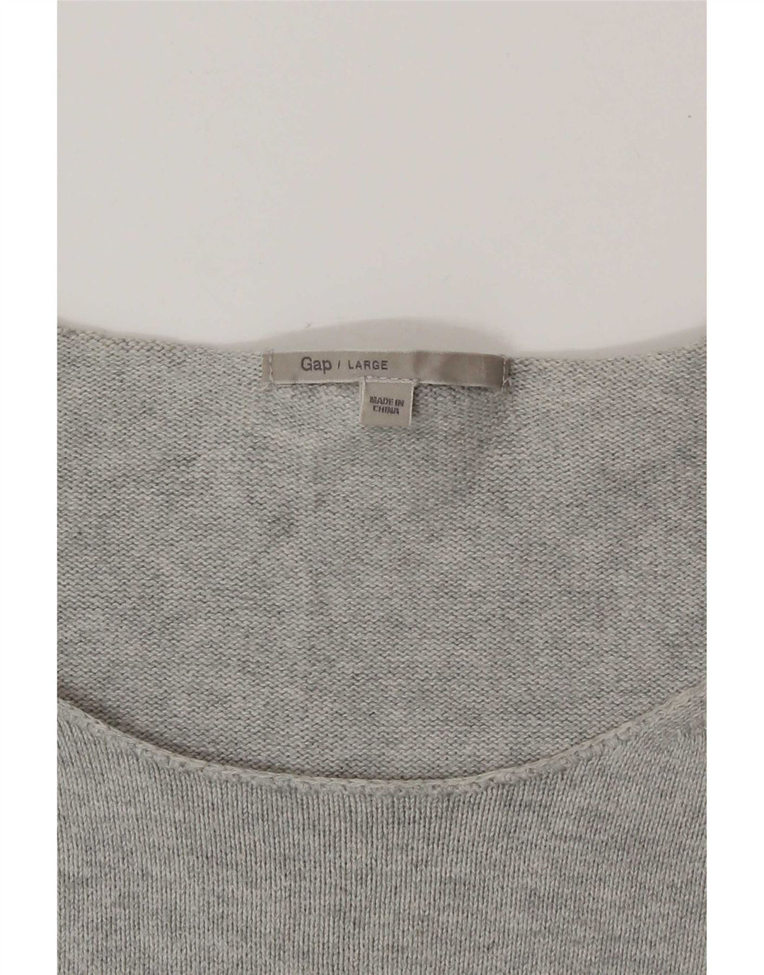 Top grafico da donna Gap manica 3/4 UK 16 grande grigio