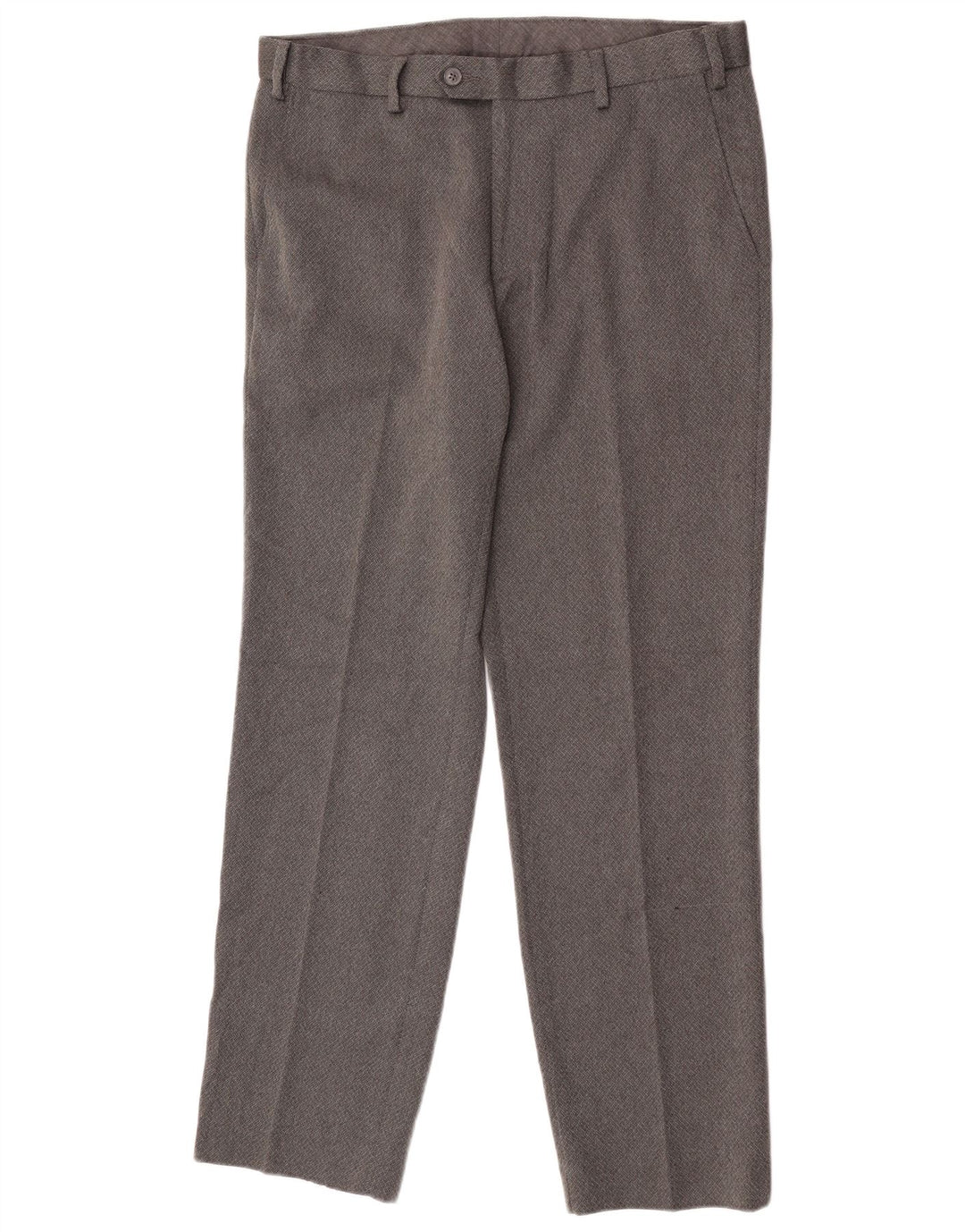 Pantaloni da abito dritti su misura da uomo Marks & Spencer W34 L31 grigi