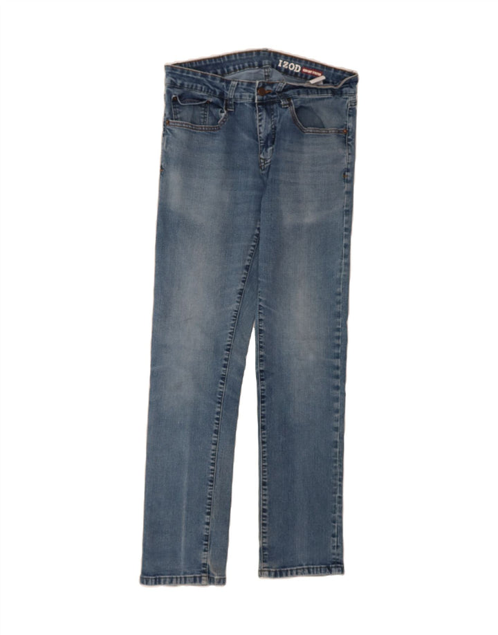 IZOD Mens Comfort Stretch Straight Jeans W32 L32 Blue Cotton Vintage Izod and Second-Hand Izod from Messina Hembry 