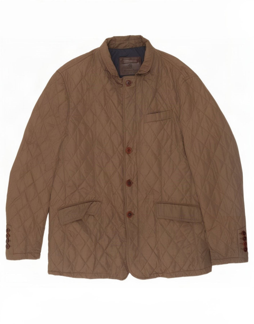 Giacca trapuntata da uomo Massimo Dutti UK 42 XL Poliestere marrone