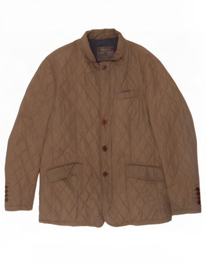 Giacca trapuntata da uomo Massimo Dutti UK 42 XL Poliestere marrone