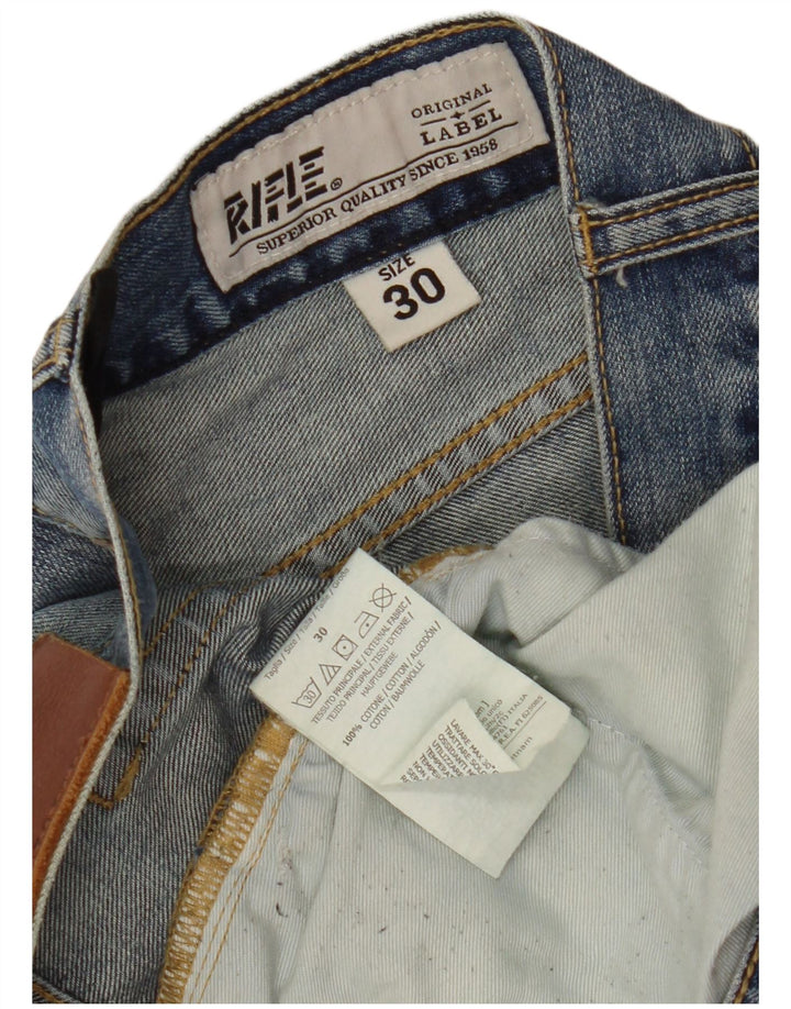 Jeans dritti da uomo Rifle W30 L33 in cotone blu