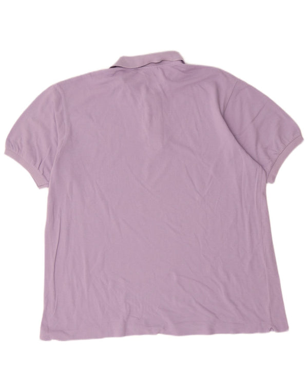 Polo da uomo Lacoste taglia 7 2XL cotone viola