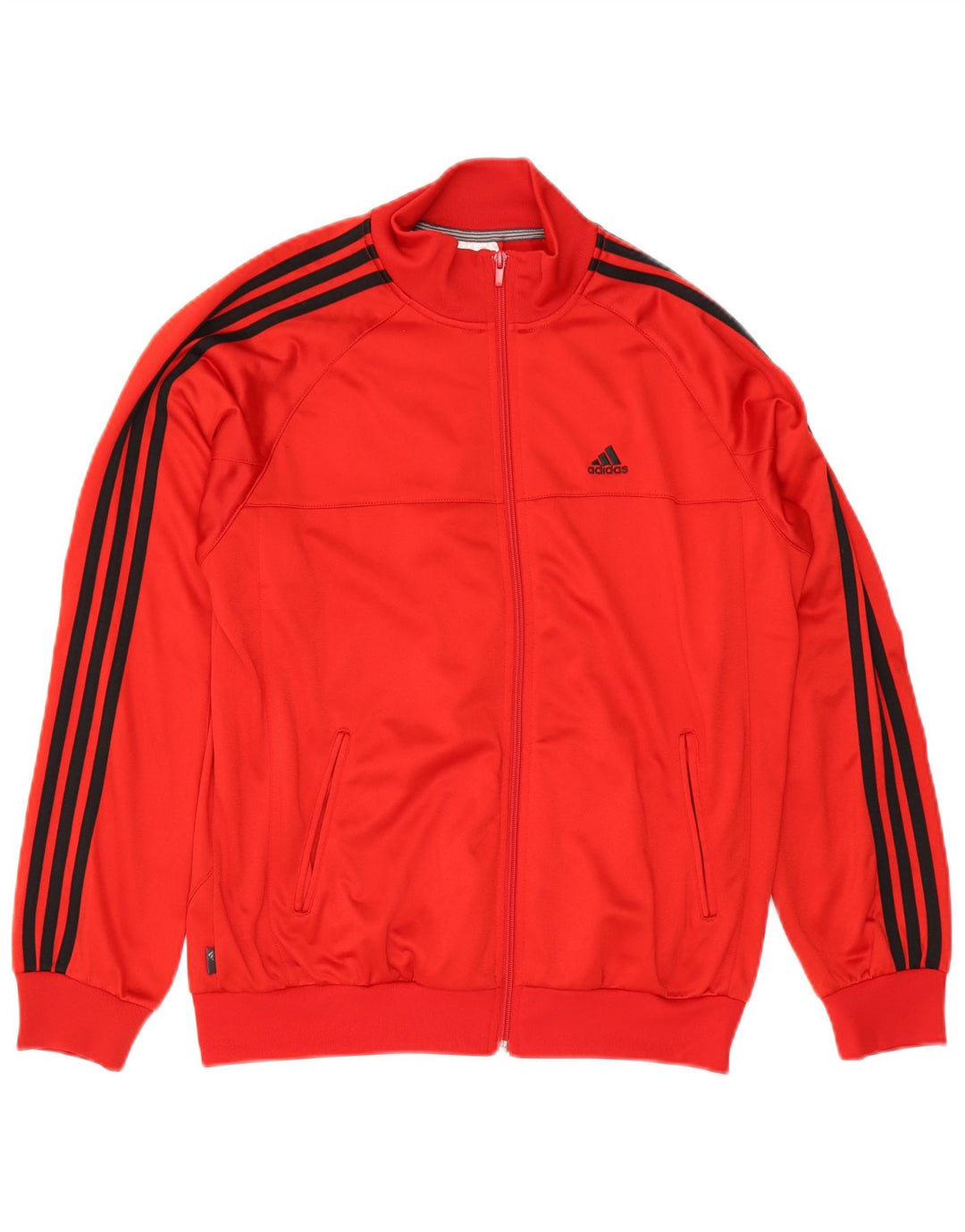 Giacca Top della tuta da ragazzo Adidas 15-16 anni in poliestere rosso