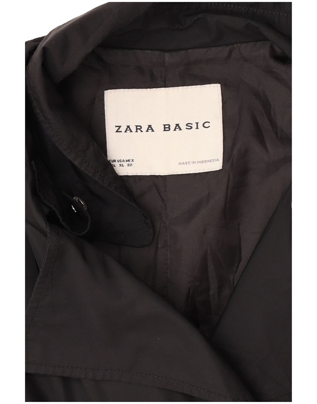 Trench da donna Zara UK 18 XL Nero