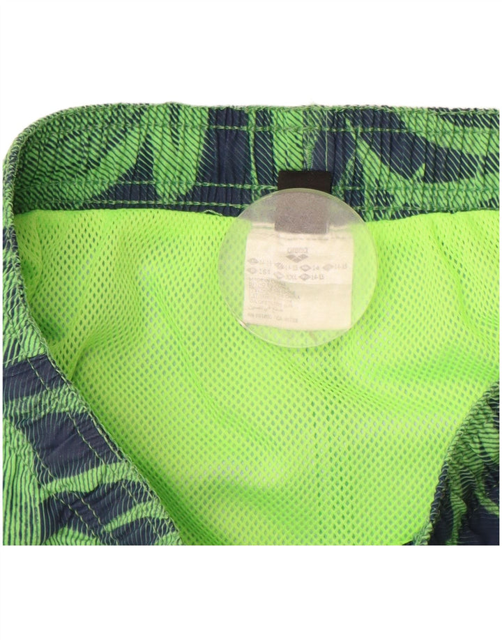 Pantaloncini sportivi ARENA per ragazzi 14-15 anni Poliestere verde floreale