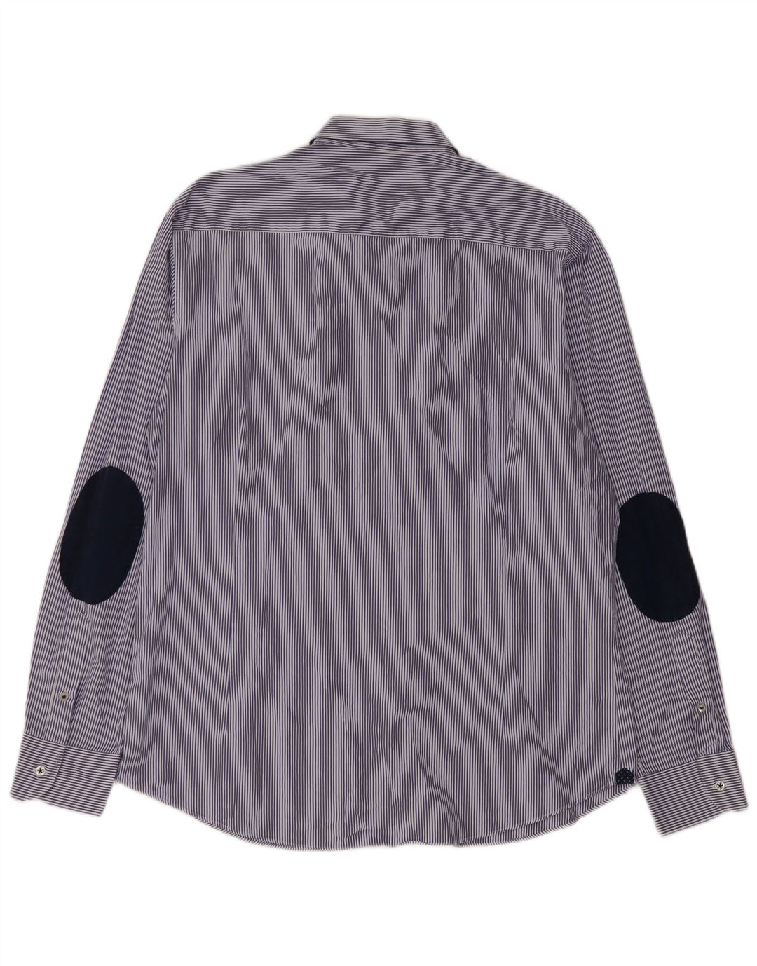 MASSIMO DUTTI Camicia Uomo XL Blu Gessato