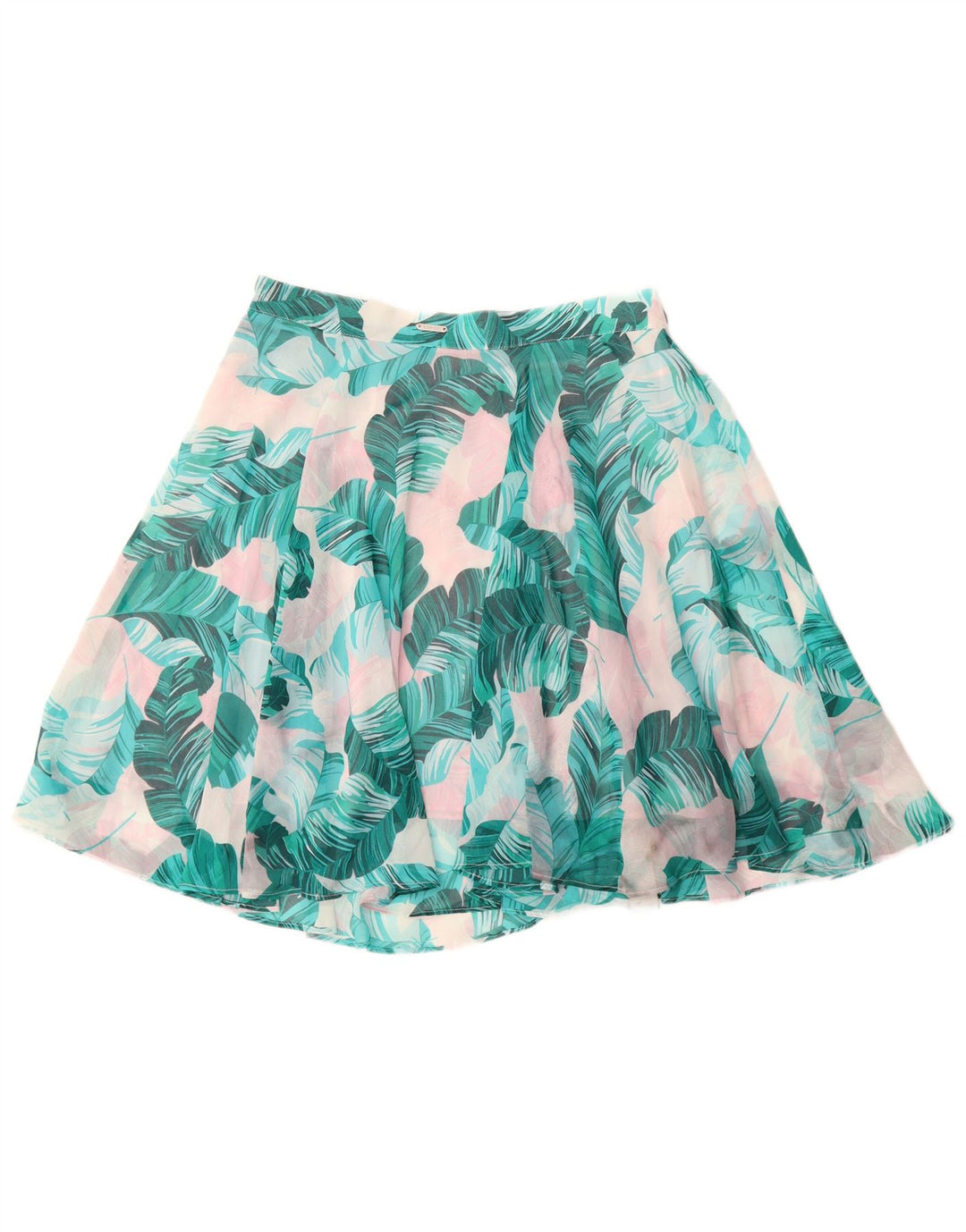 GUESS Gonna a trapezio da donna UK 12 Media W28 Poliestere floreale blu