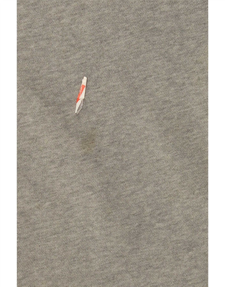 Dkny Felpa grafica da uomo Maglione grande cotone grigio