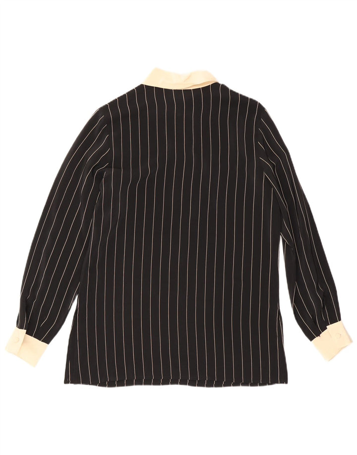 Camicia Pullover Donna Gianfrediani IT 42 Seta Gessata Media Nera