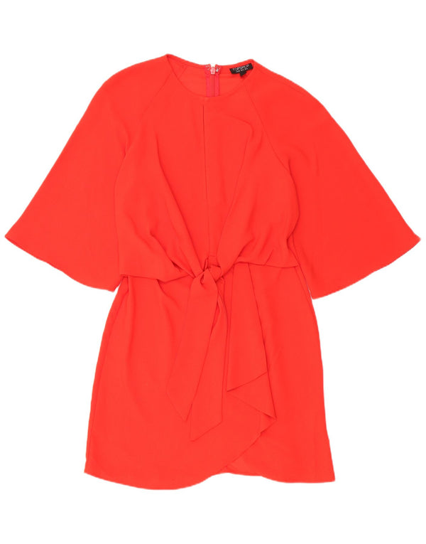 Abito tubino da donna Topshop UK 8 piccolo poliestere rosso