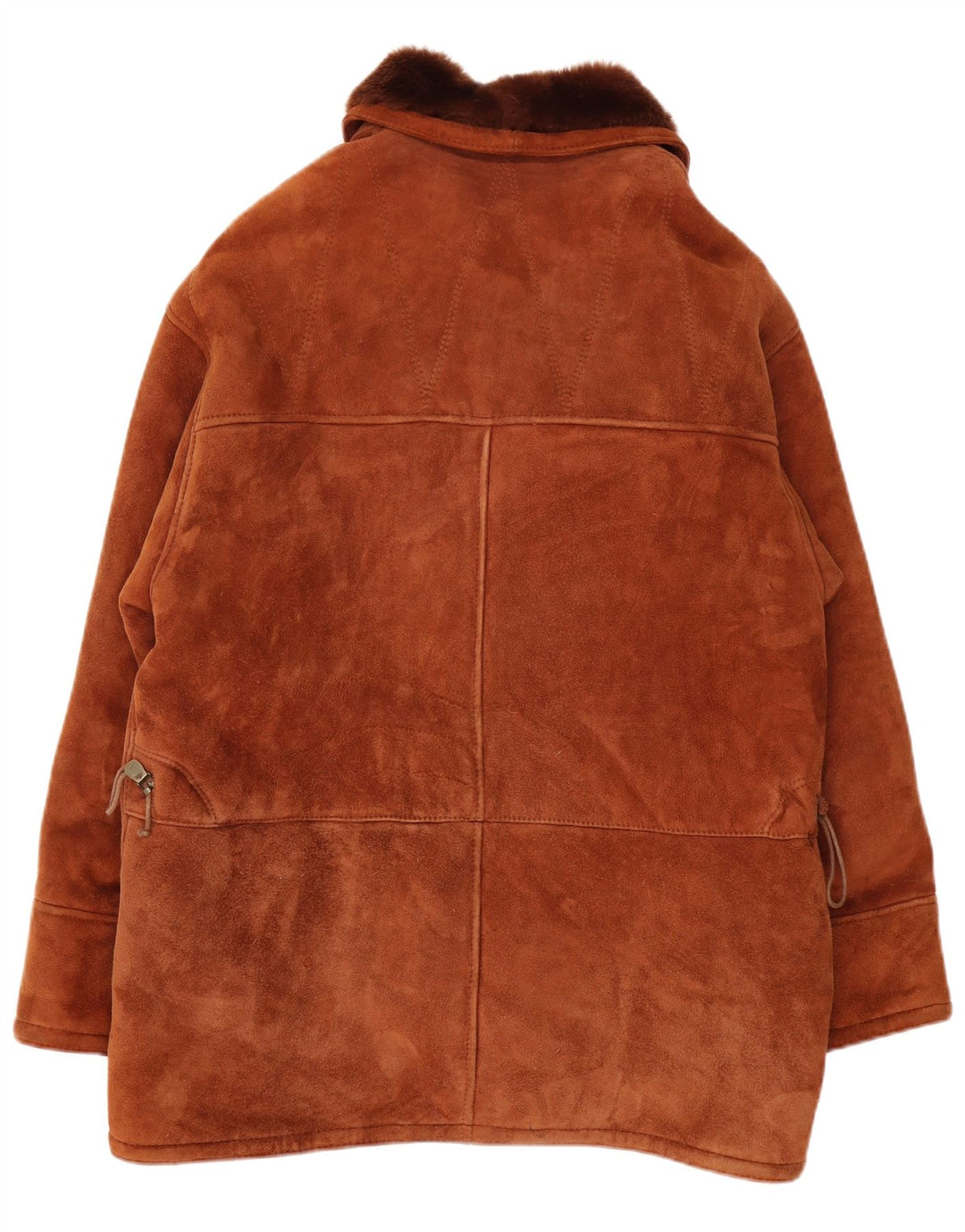 Giacca in shearling vintage da uomo UK 40 Shearling marrone grande