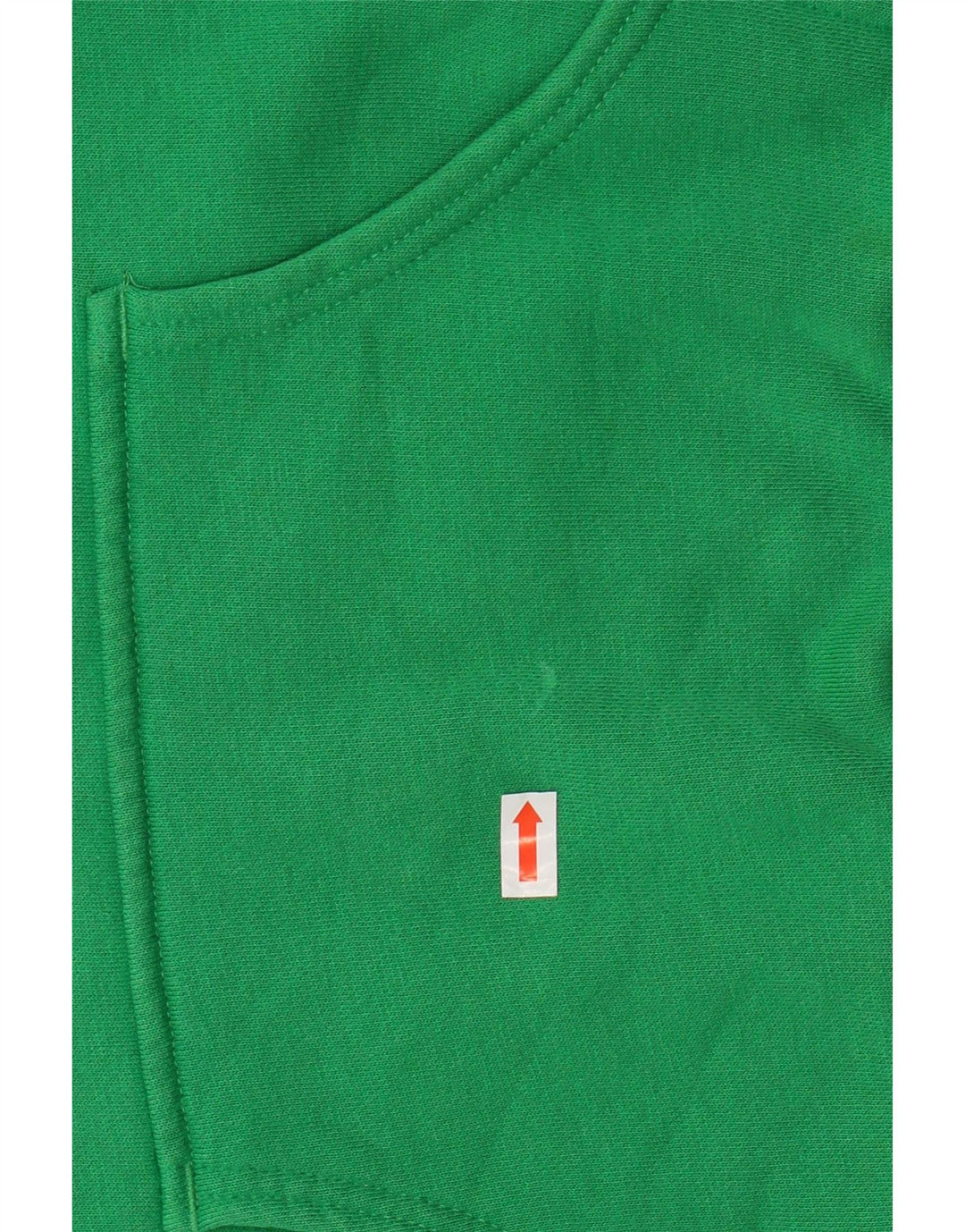 Maglione con cappuccio grafico corto da donna ADIDAS EU 38 cotone verde medio