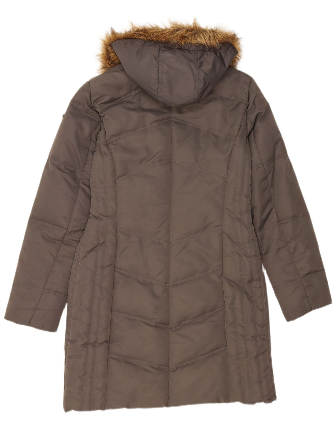 Cappotto imbottito con cappuccio da donna Tom Tailor UK 14 Poliammide grigio medio