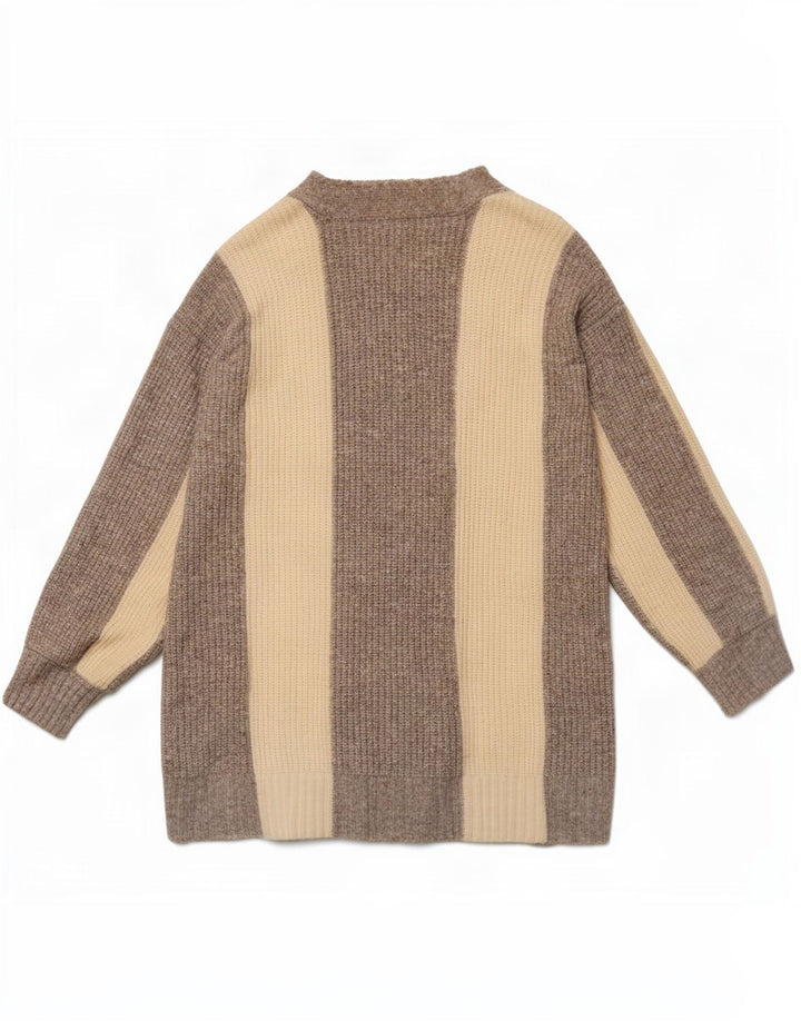 Maglione cardigan lungo da donna Marks & Spencer UK 14 Grigio medio
