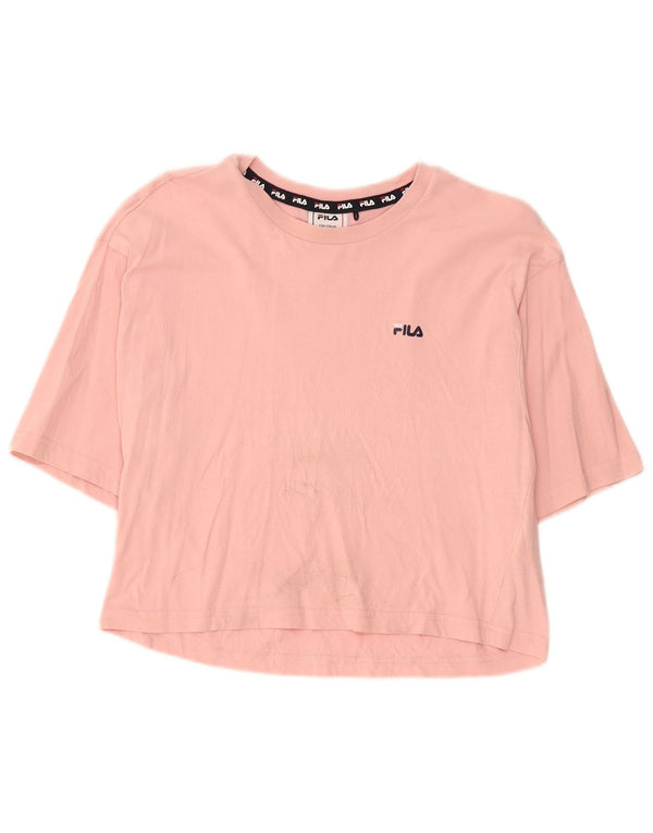 T-shirt corta per bambina Fila 15-16 anni in cotone rosa