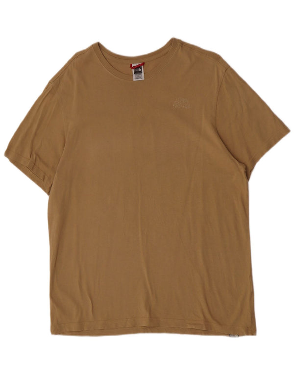 The North Face Uomo T-shirt grafica regolare a maniche corte Top Large Marrone