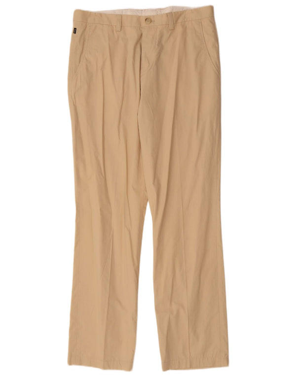Pantaloni chino dritti da uomo Hugo Boss UK 46 Small W32 L30 Cotone beige