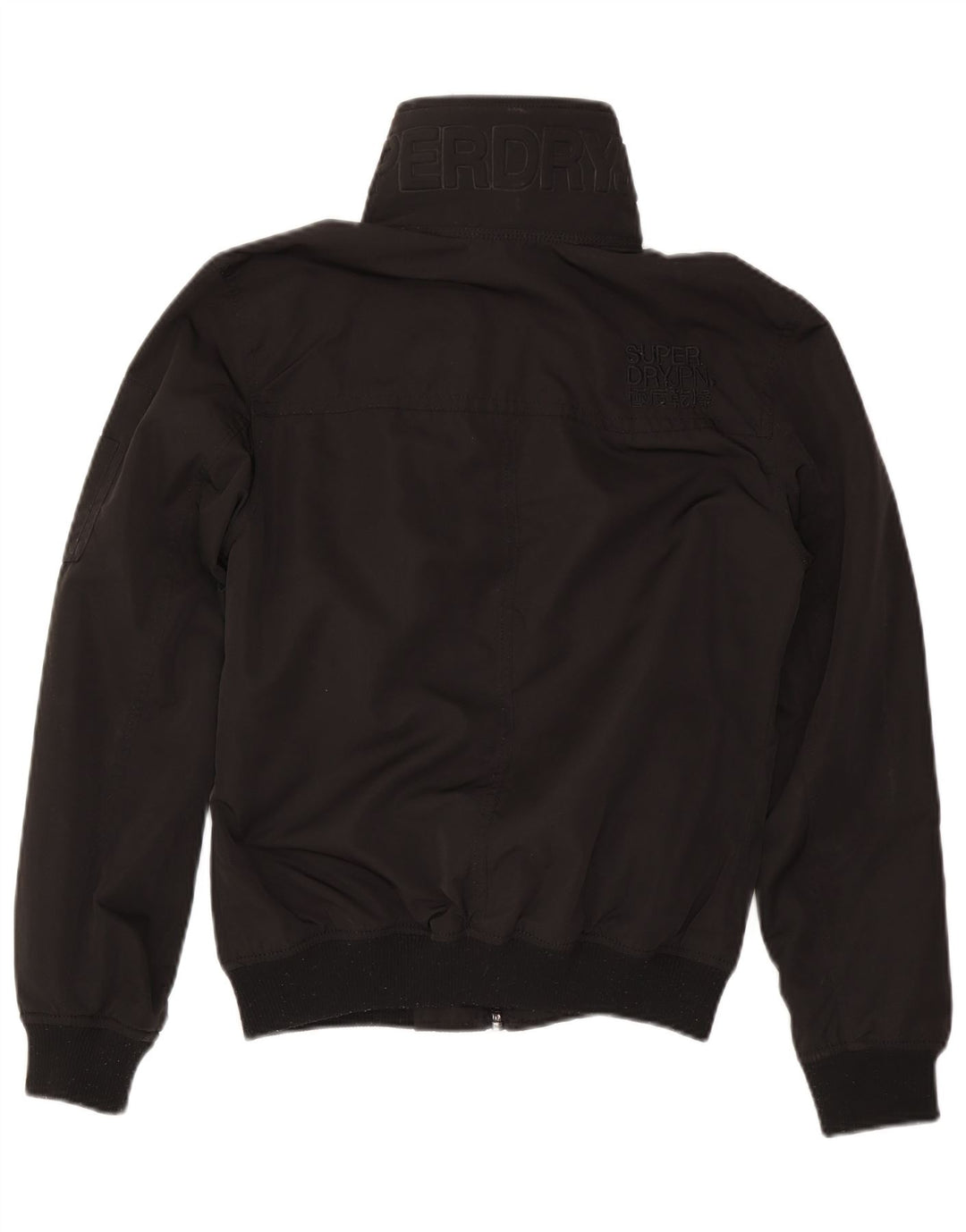 Giubbotto bomber grafico da uomo Superdry UK 38 poliestere nero medio