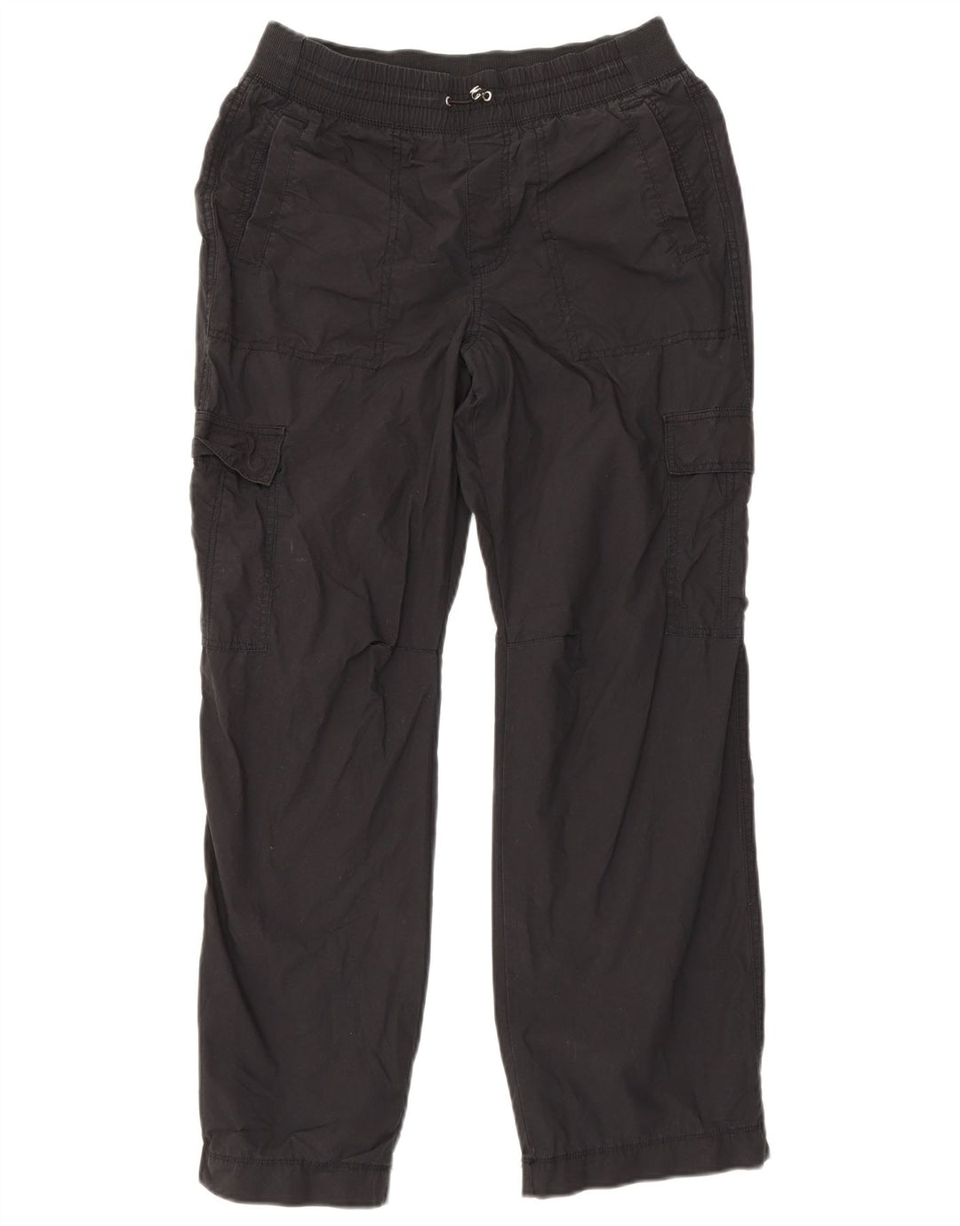 Pantaloni cargo dritti da donna Dkny piccoli W29 L29 cotone nero