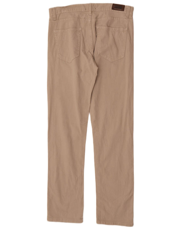 Jeans dritti da uomo Zara EU 42 Large W32 L34 Cotone beige