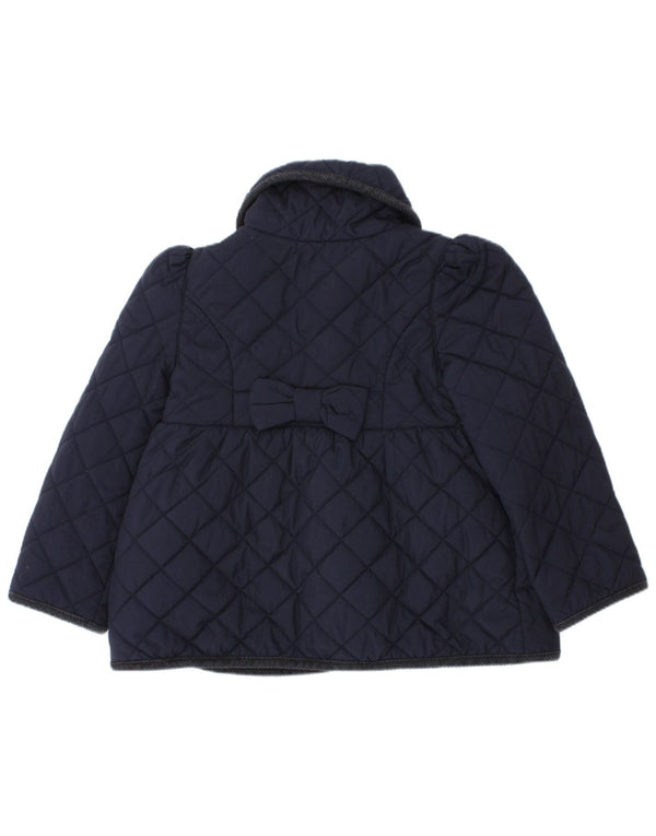 Giacca trapuntata per ragazze Polo Ralph Lauren 2-3 anni in poliestere blu navy